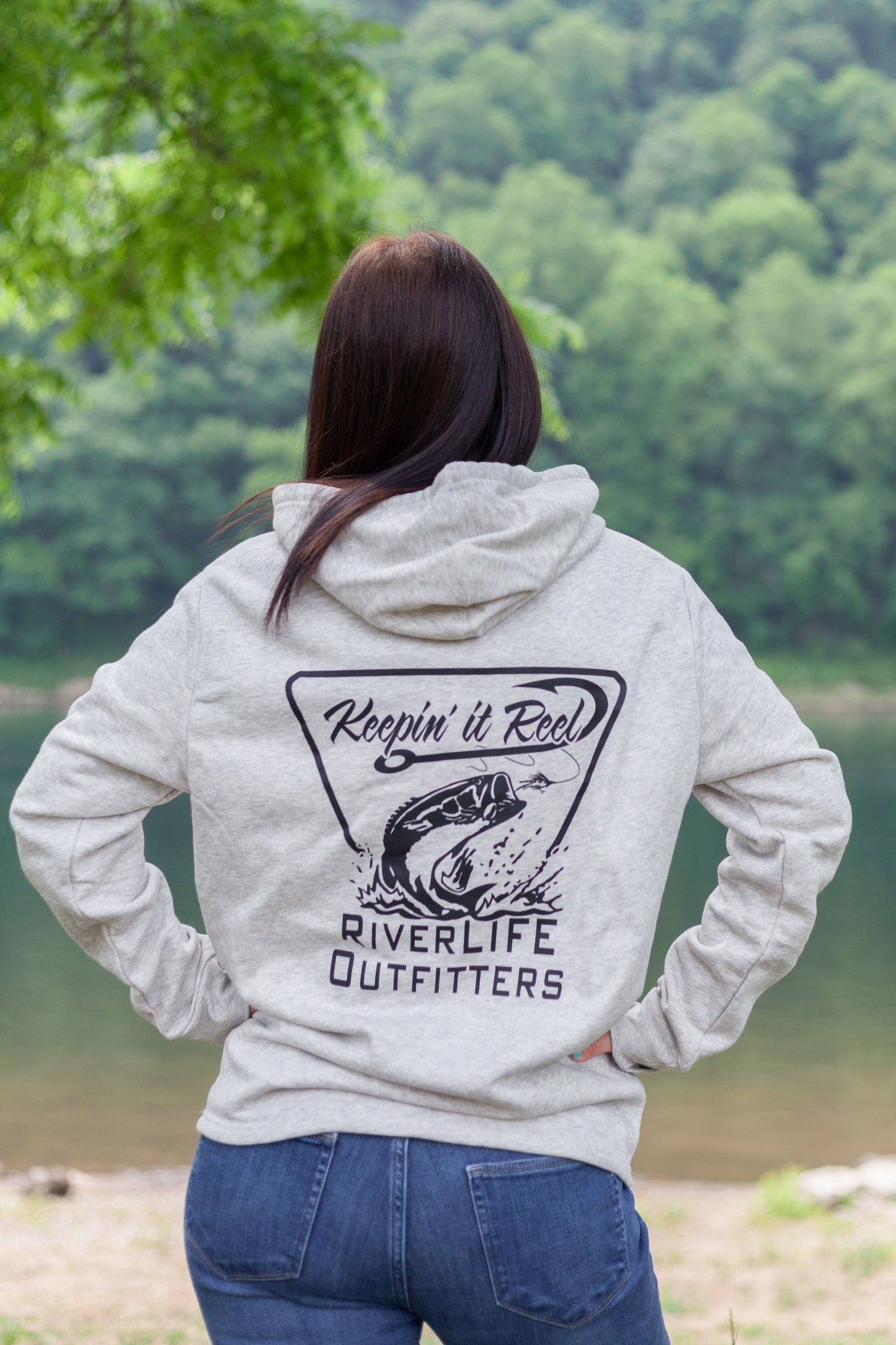 Keepin' It Reel Hoodie Gray
