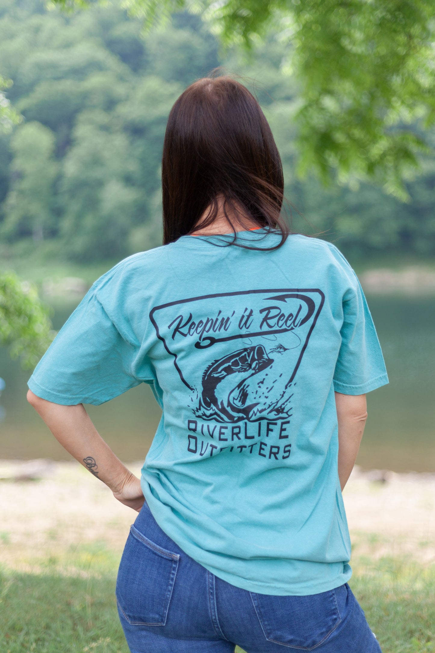 Keepin' It Reel Aqua Short Sleeve