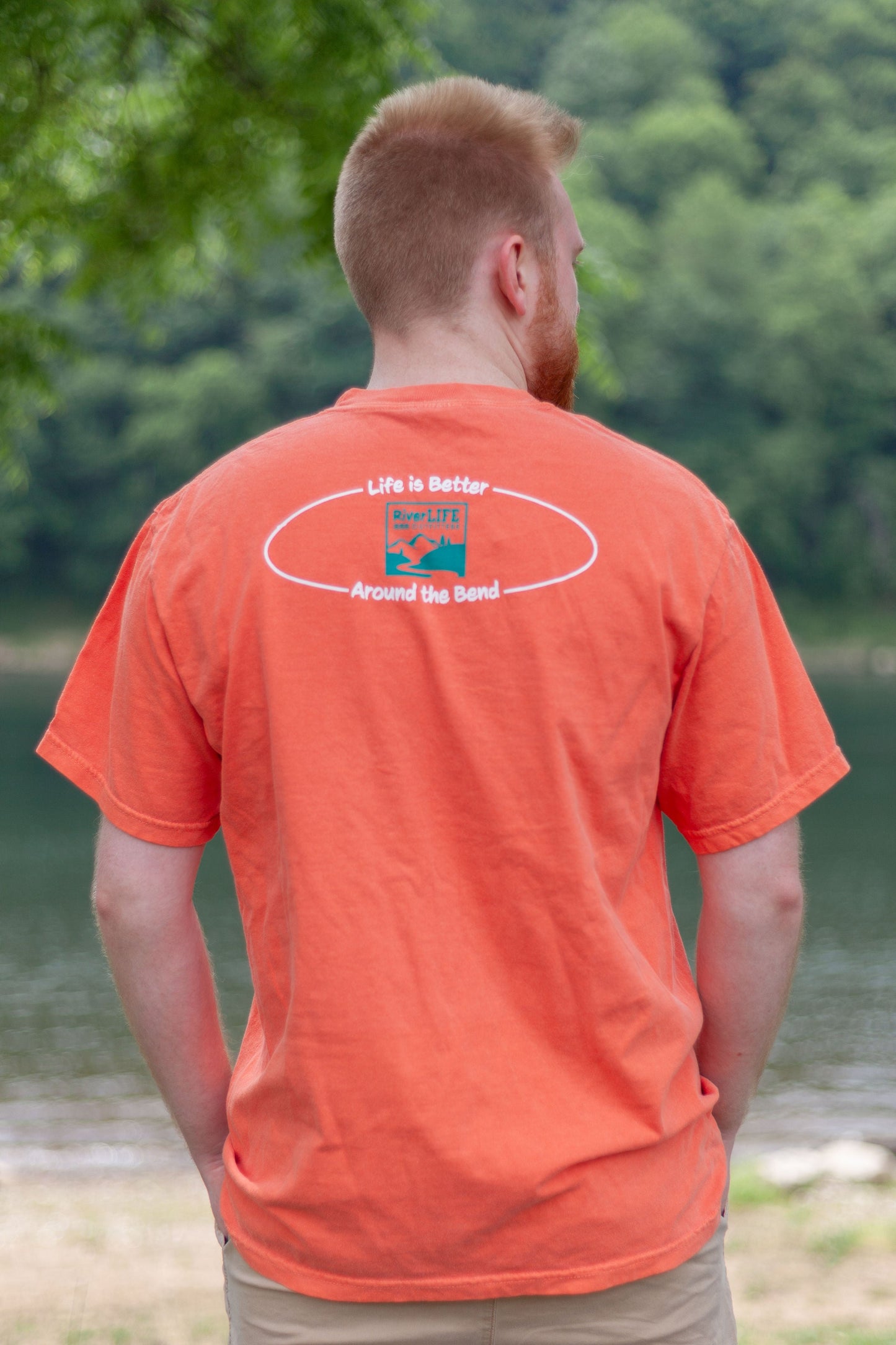 Wake Up Faded Orange Short Sleeve