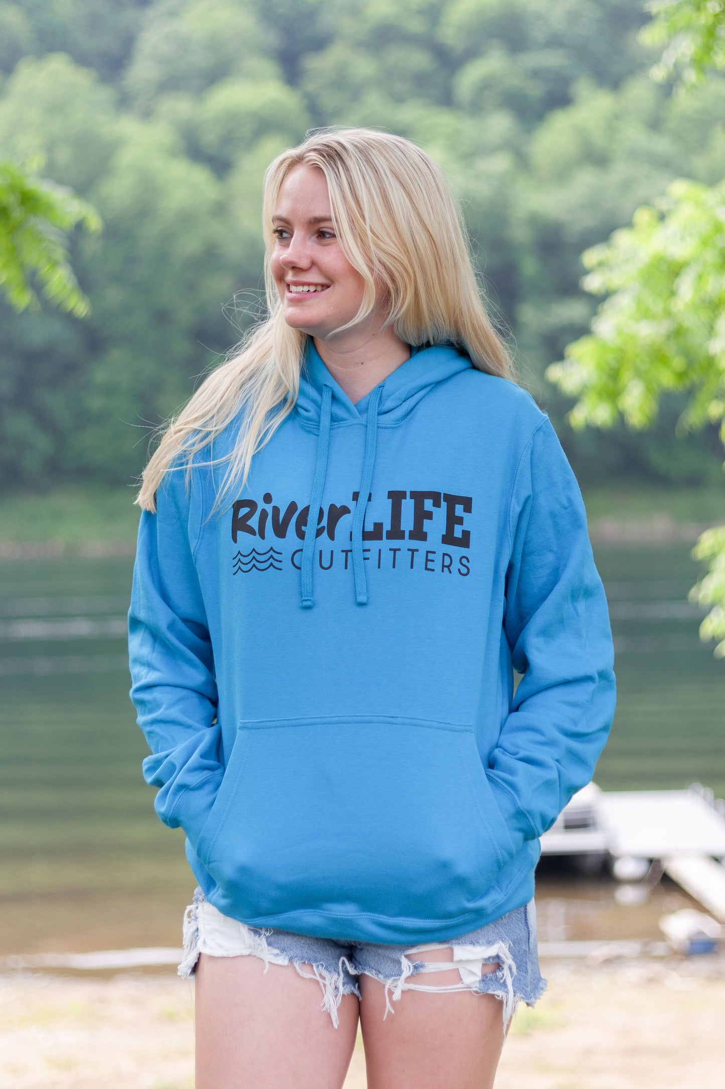 Crossed Paddle Hoodie Front