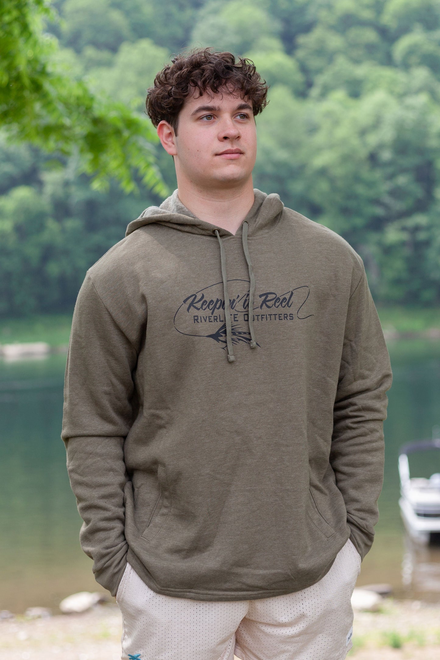 Keepin' It Reel Hoodie Brown