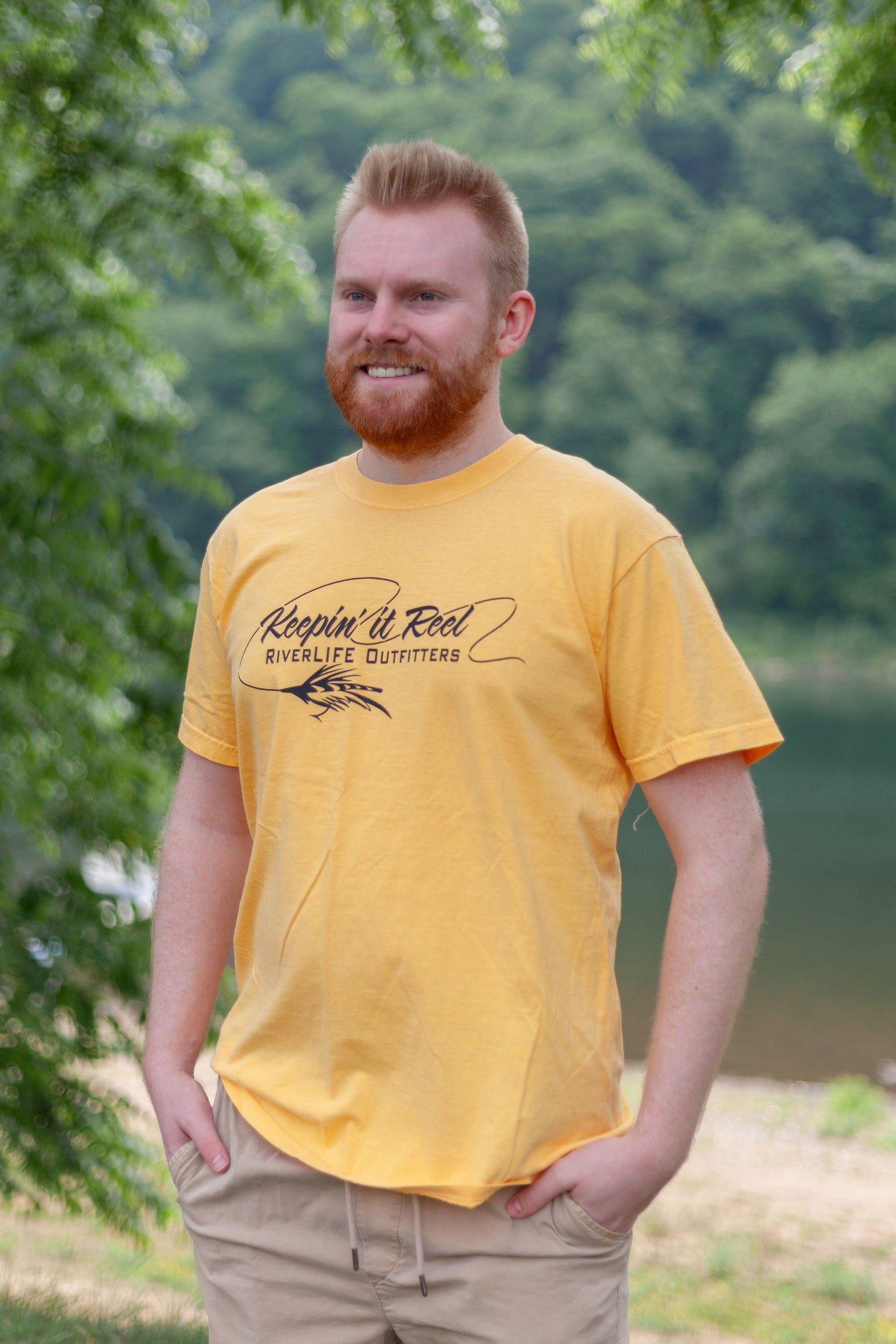 Keepin' It Reel Yellow Short Sleeve